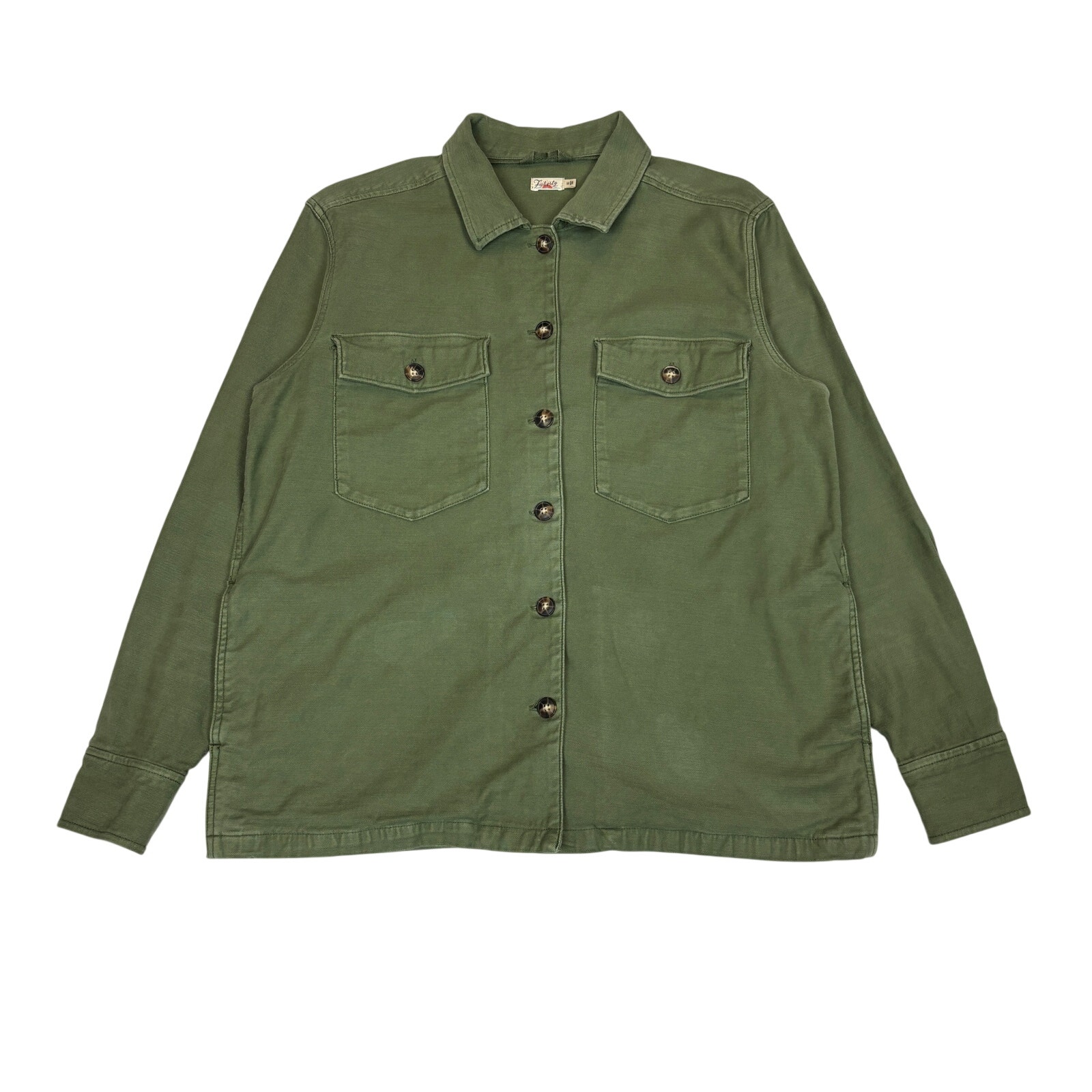 Faherty Stretch Surplus Savannah Jacket In Fatugue Womens Medium